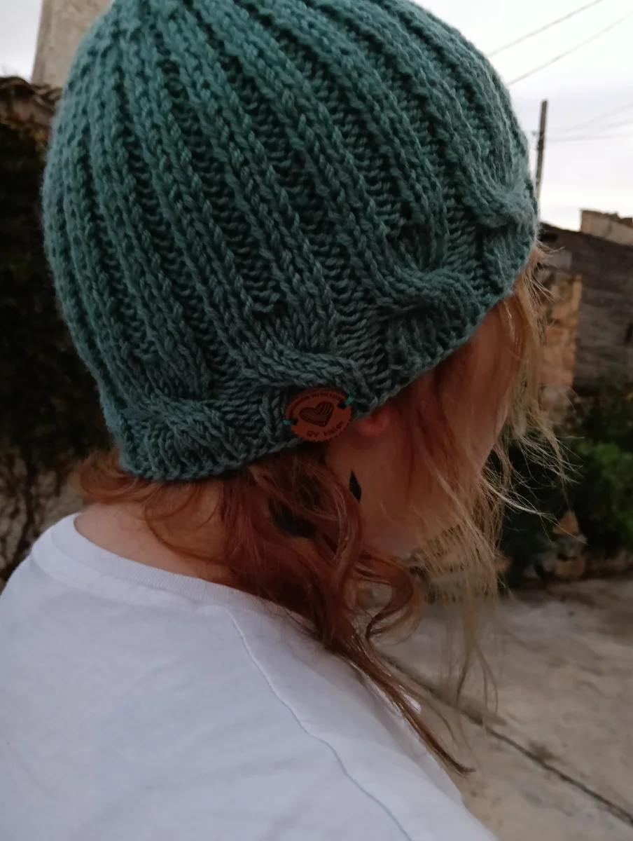 Gorro verde jade
